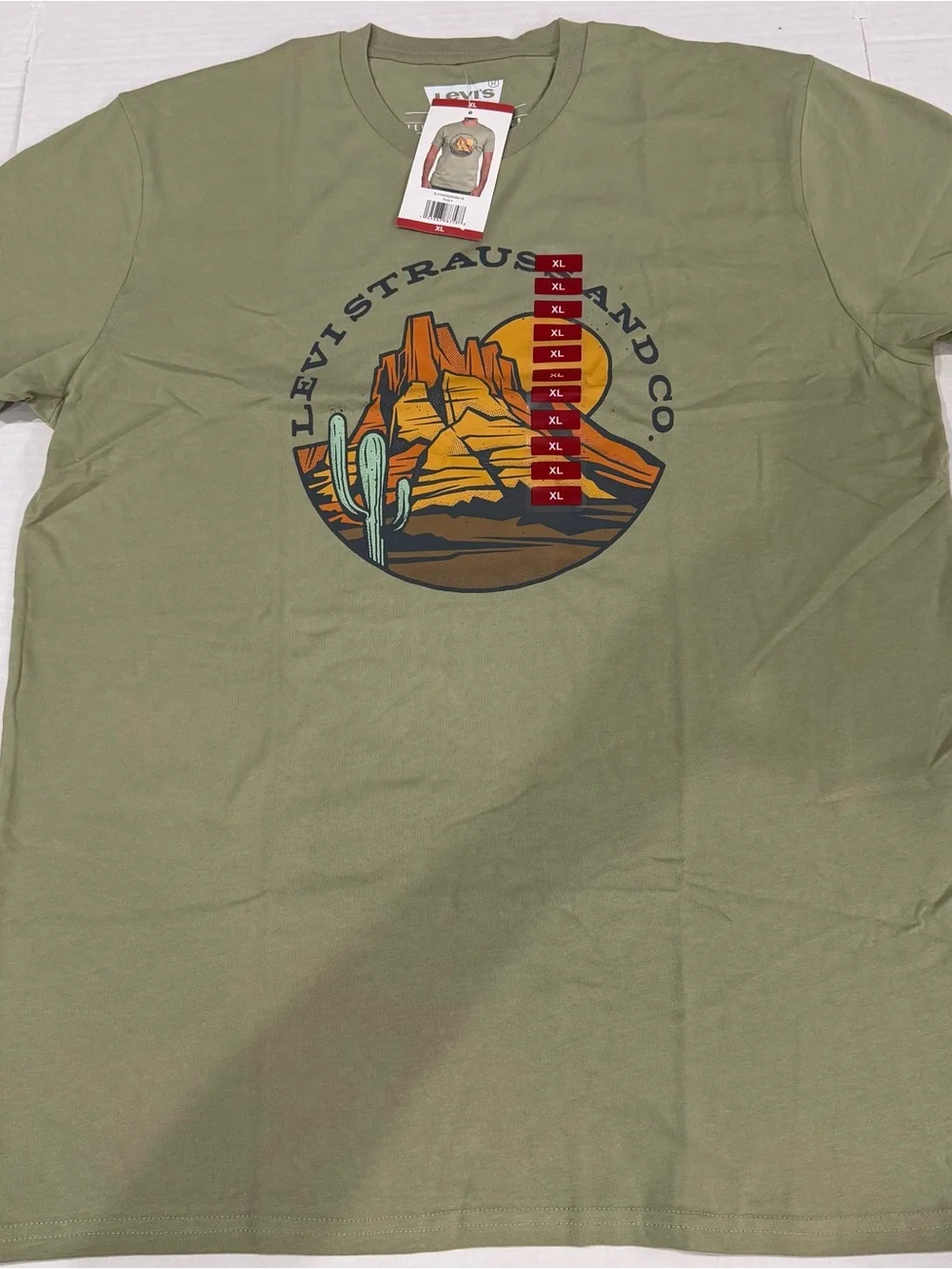 Levi's Olive Green Desert Graphic Short Sleeve Tee